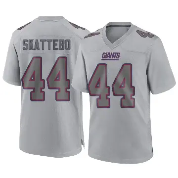 ＃44 Youth Cam Skattebo Gray Game New York Giants Atmosphere Fashion Jersey