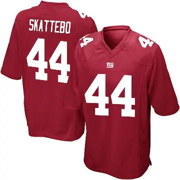 ＃44 Youth Cam Skattebo Red Game New York Giants Alternate Jersey
