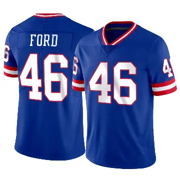 ＃46 Men's Trace Ford Limited New York Giants Classic Vapor Jersey