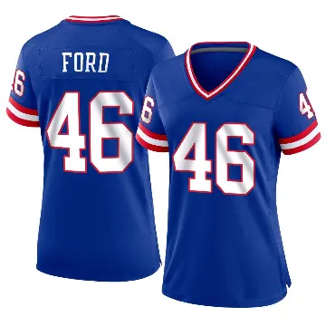 ＃46 Women's Trace Ford Royal Game New York Giants Classic Jersey