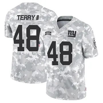 ＃48 Men's Jermaine Terry II Arctic Camo Limited New York Giants 2024 Salute to Service Jersey
