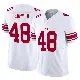 ＃48 Men's Jermaine Terry II White Limited New York Giants Vapor F.U.S.E. Jersey