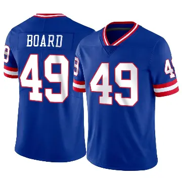 ＃49 Men's Chris Board Limited New York Giants Classic Vapor Jersey