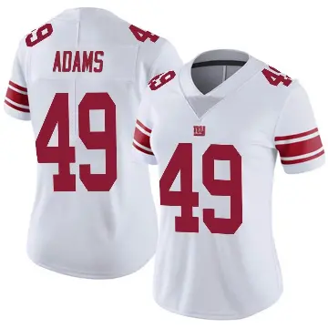 ＃49 Women's Matthew Adams White Limited New York Giants Vapor Untouchable Jersey
