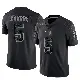 ＃5 Men's Dalen Cambre Black Limited New York Giants Reflective Jersey