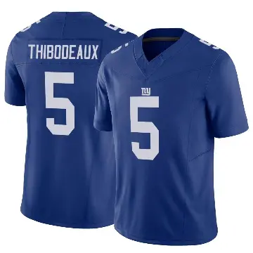 ＃5 Men's Kayvon Thibodeaux Royal Limited New York Giants Vapor F.U.S.E. Jersey