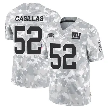 ＃52 Men's Jonathan Casillas Arctic Camo Limited New York Giants 2024 Salute to Service Jersey
