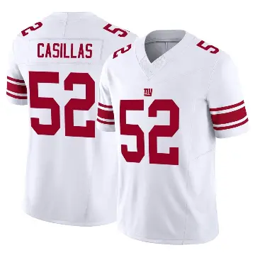 ＃52 Men's Jonathan Casillas White Limited New York Giants Vapor F.U.S.E. Jersey