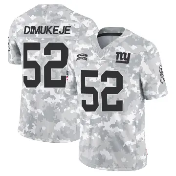 ＃52 Men's Victor Dimukeje Arctic Camo Limited New York Giants 2024 Salute to Service Jersey
