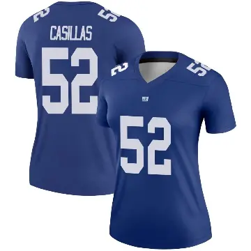 ＃52 Women's Jonathan Casillas Royal Legend New York Giants Jersey
