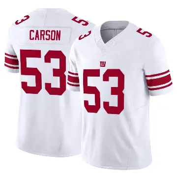 ＃53 Men's Harry Carson White Limited New York Giants Vapor F.U.S.E. Jersey
