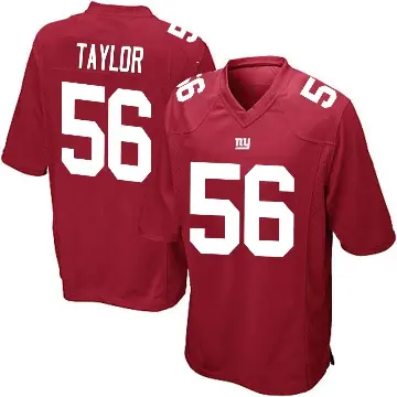 ＃56 Men's Lawrence Taylor Red Game New York Giants Alternate Jersey