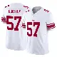 ＃57 Men's Chauncey Golston White Limited New York Giants Vapor F.U.S.E. Jersey
