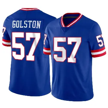 ＃57 Youth Chauncey Golston Limited New York Giants Classic Vapor Jersey