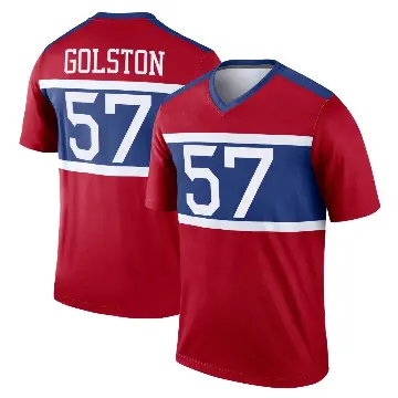 ＃57 Youth Chauncey Golston Red Legend New York Giants Century Alternate Jersey