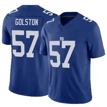 ＃57 Youth Chauncey Golston Royal Limited New York Giants Vapor F.U.S.E. Jersey