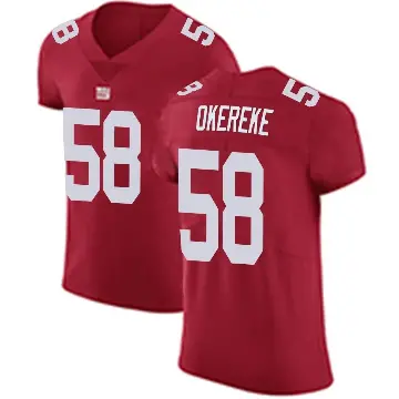 ＃58 Men's Bobby Okereke Red Elite New York Giants Alternate Vapor Untouchable Jersey