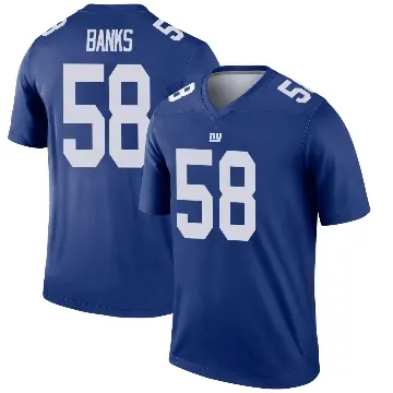 ＃58 Men's Carl Banks Royal Legend New York Giants Jersey
