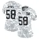 ＃58 Women's Carl Banks Arctic Camo Limited New York Giants 2024 Salute to Service Jersey