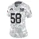＃58 Women's Carl Banks Arctic Camo Limited New York Giants 2024 Salute to Service Jersey