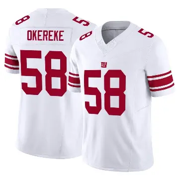 ＃58 Youth Bobby Okereke White Limited New York Giants Vapor F.U.S.E. Jersey