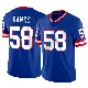 ＃58 Youth Carl Banks Limited New York Giants Classic Vapor Jersey