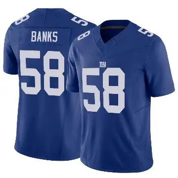 ＃58 Youth Carl Banks Royal Limited New York Giants Vapor F.U.S.E. Jersey
