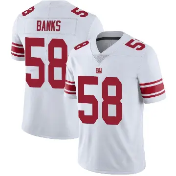 ＃58 Youth Carl Banks White Limited New York Giants Vapor Untouchable Jersey