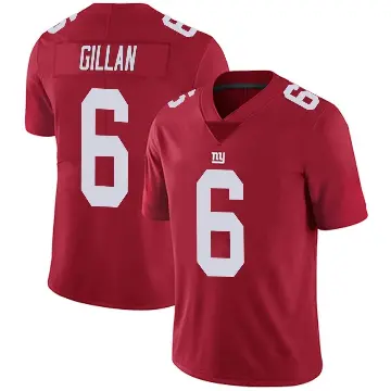 ＃6 Men's Jamie Gillan Red Limited New York Giants Alternate Vapor Untouchable Jersey