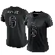 ＃6 Women's Jamie Gillan Black Limited New York Giants Reflective Jersey