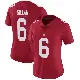 ＃6 Women's Jamie Gillan Red Limited New York Giants Alternate Vapor Untouchable Jersey