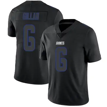＃6 Youth Jamie Gillan Black Impact Limited New York Giants Jersey