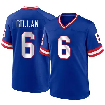 ＃6 Youth Jamie Gillan Royal Game New York Giants Classic Jersey