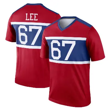 ＃67 Youth Ricky Lee Red Legend New York Giants Century Alternate Jersey
