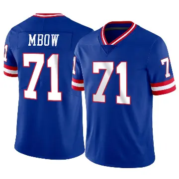 ＃71 Men's Marcus Mbow Limited New York Giants Classic Vapor Jersey
