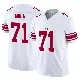 ＃71 Men's Marcus Mbow White Limited New York Giants Vapor F.U.S.E. Jersey