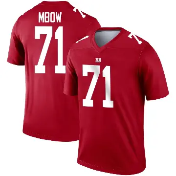 ＃71 Youth Marcus Mbow Red Legend New York Giants Inverted Jersey