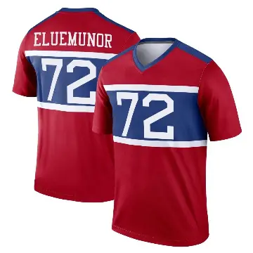 ＃72 Youth Jermaine Eluemunor Red Legend New York Giants Century Alternate Jersey