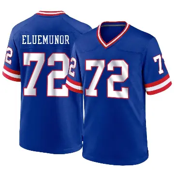 ＃72 Youth Jermaine Eluemunor Royal Game New York Giants Classic Jersey