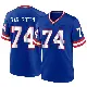 ＃74 Youth Greg Van Roten Royal Game New York Giants Classic Jersey
