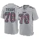 ＃78 Men's Andrew Thomas Gray Game New York Giants Atmosphere Fashion Jersey