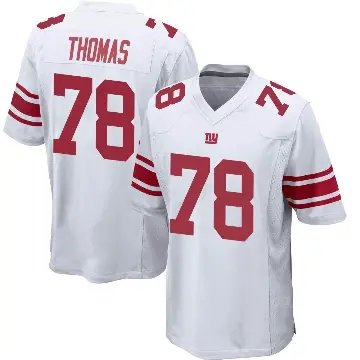 ＃78 Youth Andrew Thomas White Game New York Giants Jersey