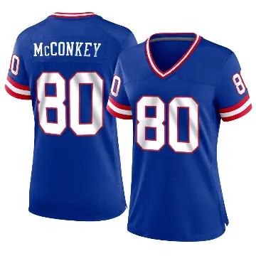 ＃80 Women's Phil McConkey Royal Game New York Giants Classic Jersey
