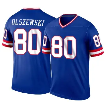 ＃80 Youth Gunner Olszewski Royal Legend New York Giants Classic Jersey