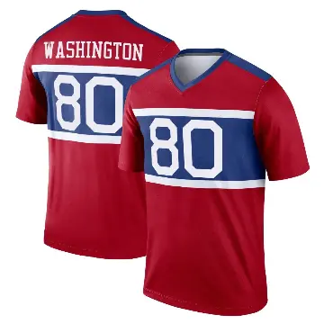 ＃80 Youth Montrell Washington Red Legend New York Giants Century Alternate Jersey
