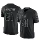 ＃81 Men's Kalil Pimpleton Black Limited New York Giants Reflective Jersey