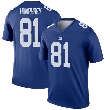 ＃81 Men's Lil'Jordan Humphrey Royal Legend New York Giants Jersey