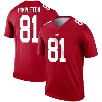 ＃81 Youth Kalil Pimpleton Red Legend New York Giants Inverted Jersey