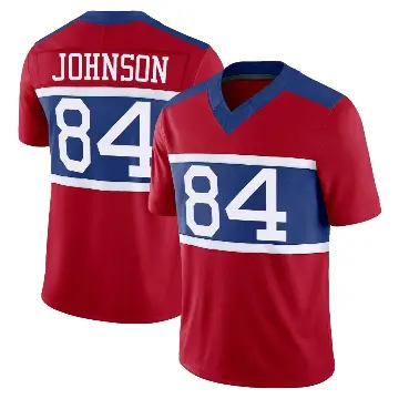＃84 Men's Theo Johnson Red Limited New York Giants Century Alternate Vapor F.U.S.E. Jersey