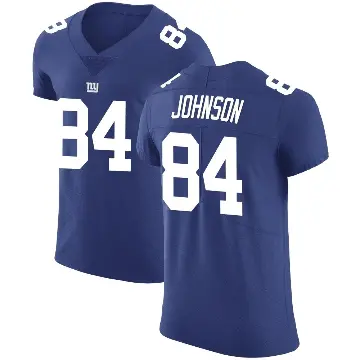 ＃84 Men's Theo Johnson Royal Elite New York Giants Team Color Vapor Untouchable Jersey